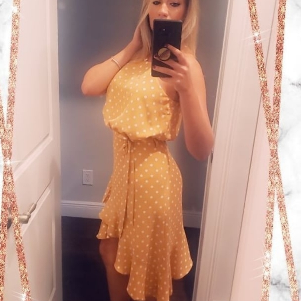 Perfect conditions Ava Midi Polka a dot Dress